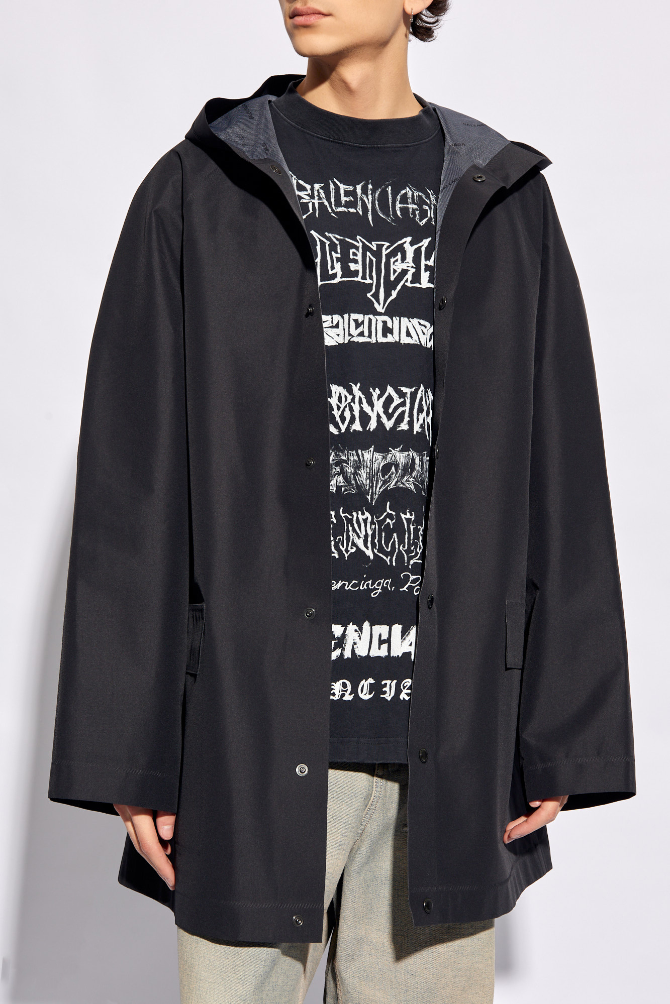 Balenciaga sales black raincoat